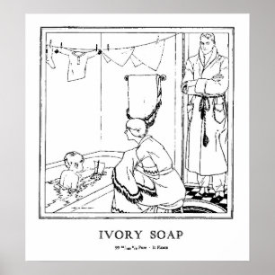 Poster de savon ivoire