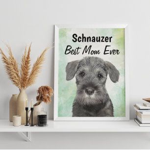 Poster de Schnauzer Best Mom