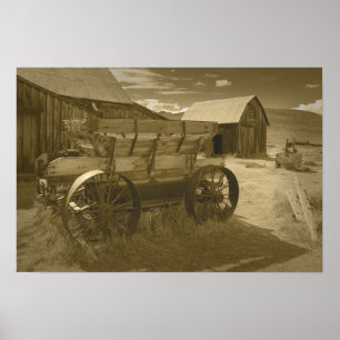 Poster de Sepia Panier de Bodie Mining