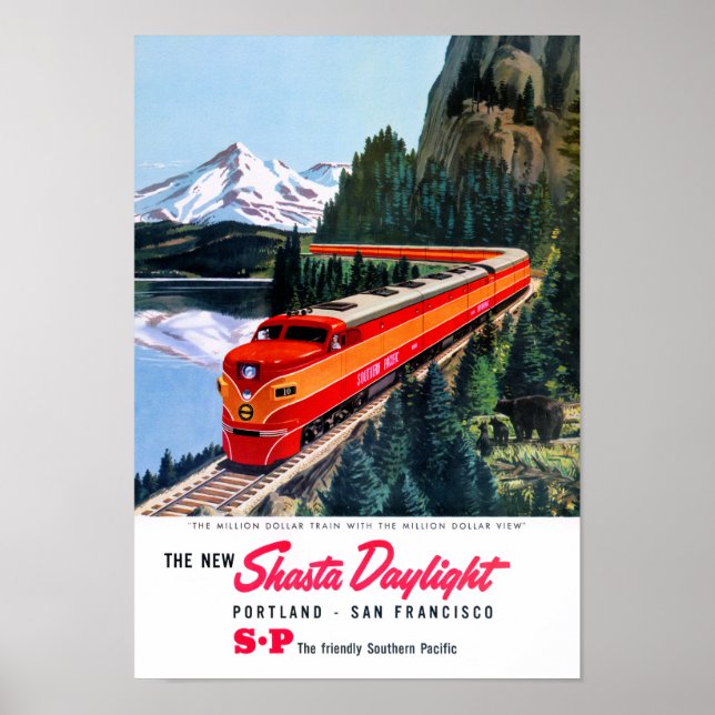 Poster de Shasta Daylight Portland San Francisco (Devant)