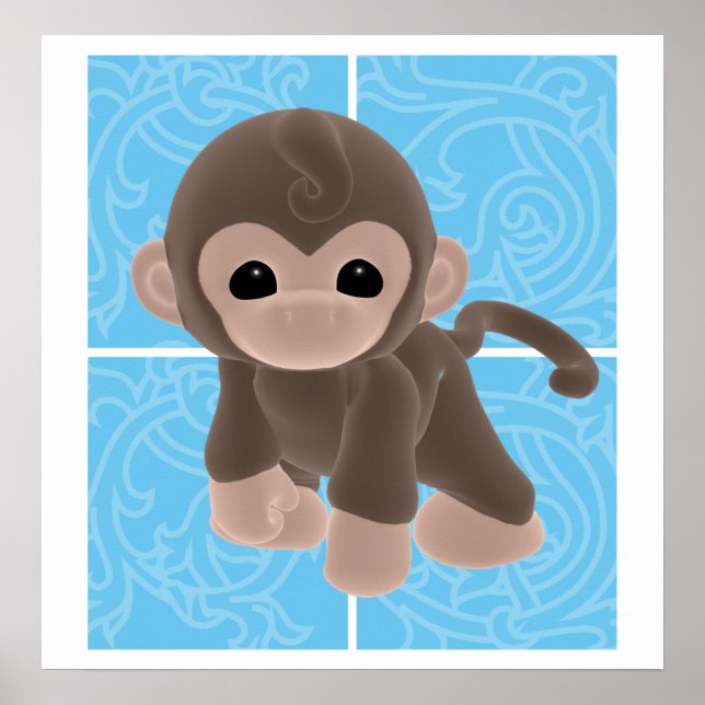 Poster de singe croustillant (Devant)