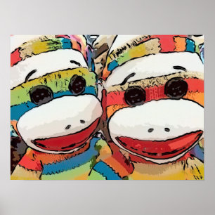 Poster de singe de soq