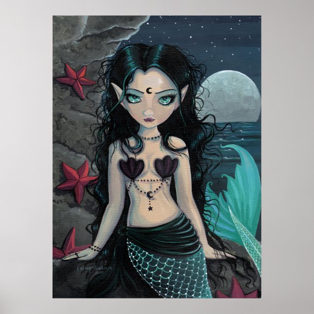 Poster de sirène de perle noire (Devant)
