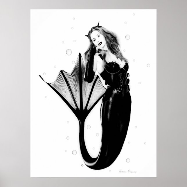 Poster de sirène noire (Devant)
