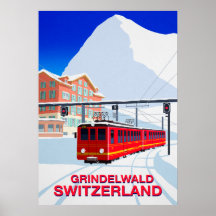 Poster de ski Grindelwald