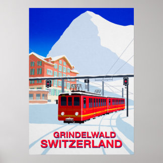 Poster de ski Grindelwald