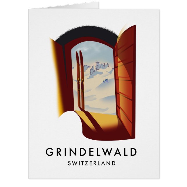 poster de ski Grindelwald Suisse (Devant)