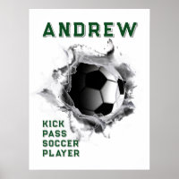 Poster de soccer personnalisé