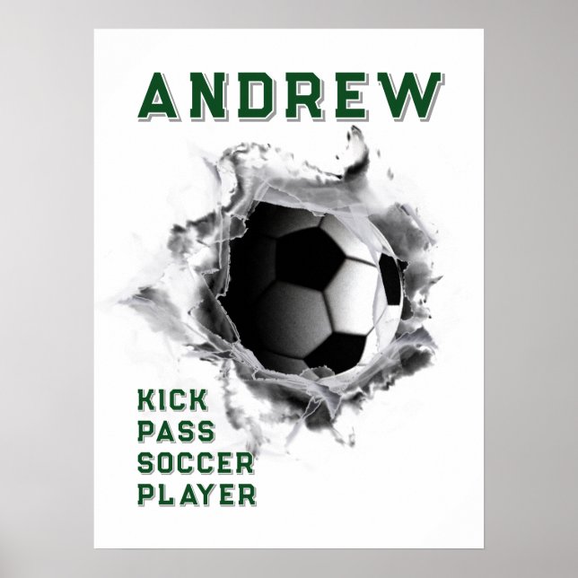 Poster de soccer personnalisé (Devant)