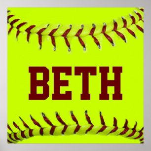 Poster de softball personnalisé