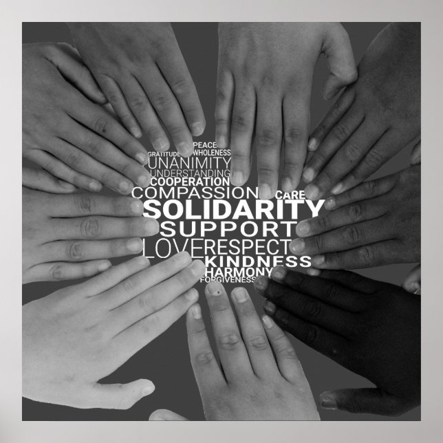 Poster de solidarité (Devant)
