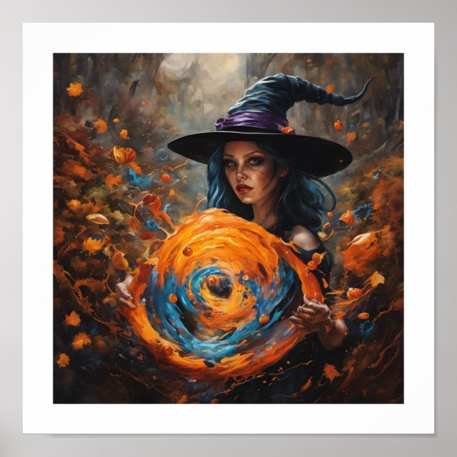 Poster de sort de sorcière (Devant)