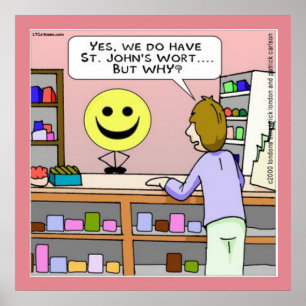 Poster de St Johns Wort Funny Rick London