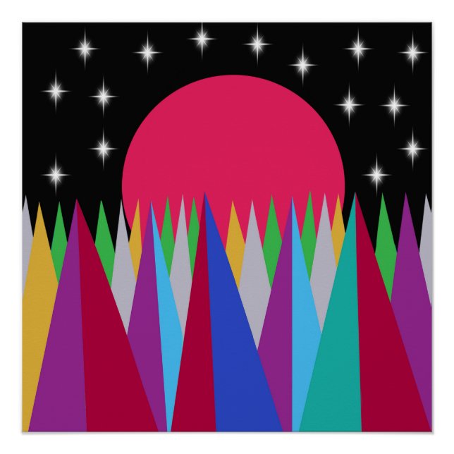 Poster de Star Sunset brillant (Devant)