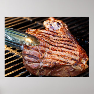 Poster de steak grillé