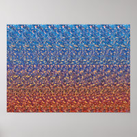 Poster de stéréogramme 3D caché - Gardien du passé