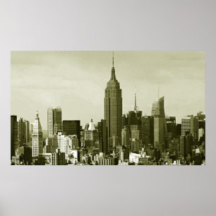Poster de style rétro New York City