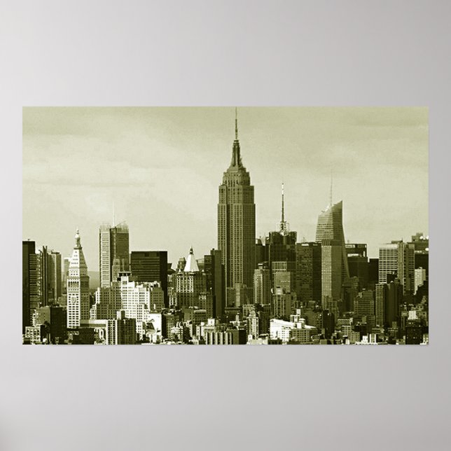 Poster de style rétro New York City (Devant)