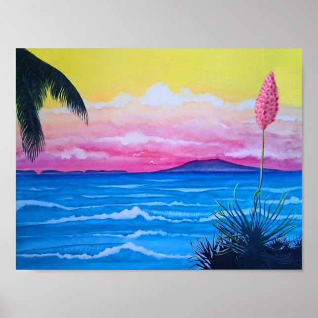 Poster de Sunset Ocean (Devant)