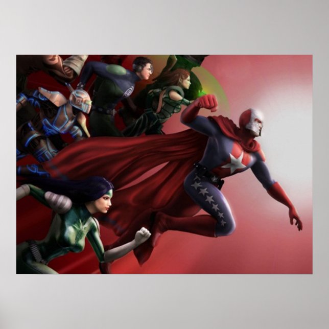 Poster de Superheros (Devant)