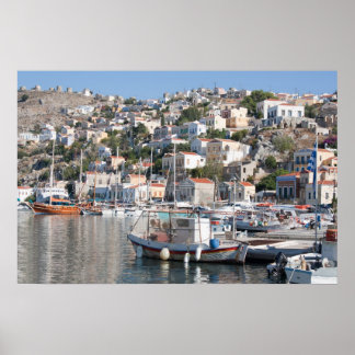 Poster de Symi en Grèce