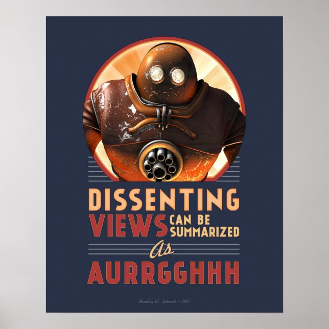 Poster de synthèse des vues dissidentes (16x20") (Devant)