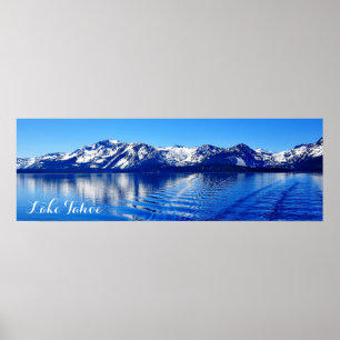 POSTER DE TAHOE DE LAC DE 36" X 12" GORGEANT (MATT