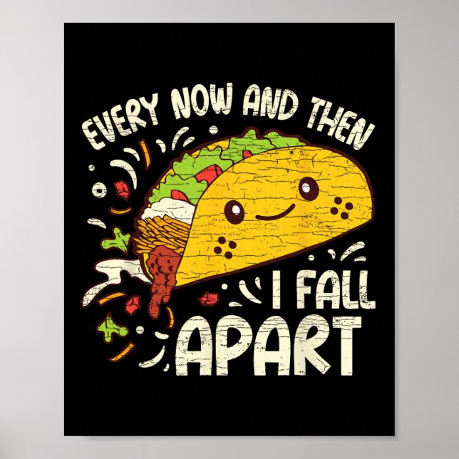 Poster De Temps En Temps, Je Tomberai Taco 1 (Devant)