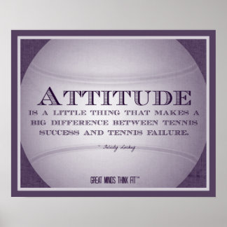 Poster de tennis avec citation 010