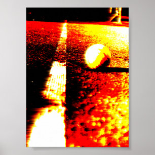 Poster de tennis encadré