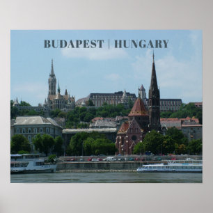 Poster de texte personnalisé Budapest 2