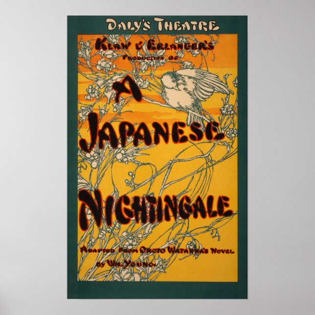 Poster de théâtre japonais Nightingale (Devant)