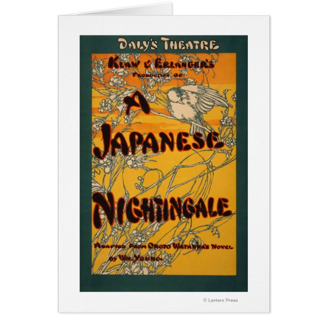 Poster de théâtre japonais Nightingale (Devant)