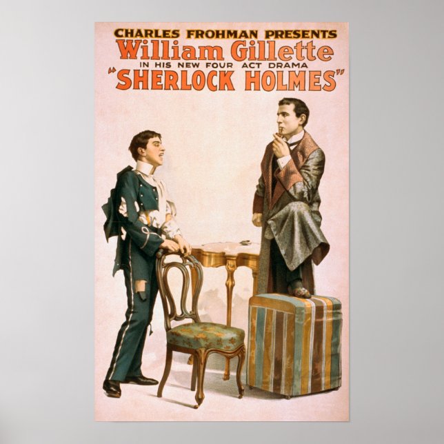 Poster de théâtre Sherlock Holmes #3 (Devant)