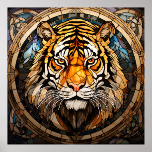 Poster de tigre en verre