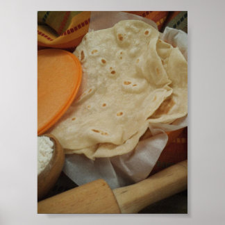 Poster de Tortillas à la farine fraîche maison