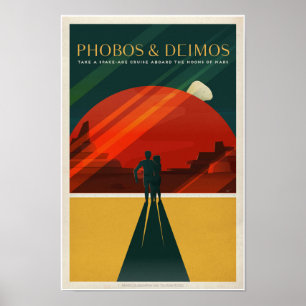 poster de tourisme SpaceX Mars / DP
