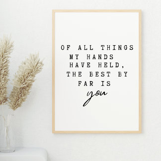 Poster De Toutes Les Choses Que Mes Mains Ont Tenu Le Mie