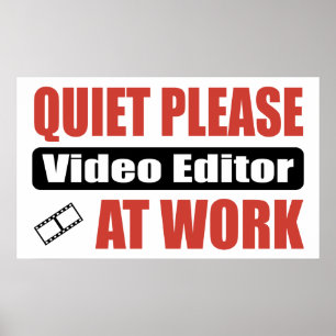 Poster De tranquillité table de montage svp au travail