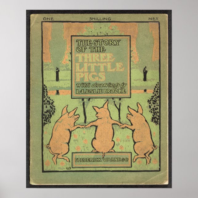 Poster de trois petits cochons (Devant)