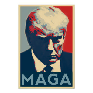 Poster de Trump 2024 Ultimate Mugshot Style MAGA