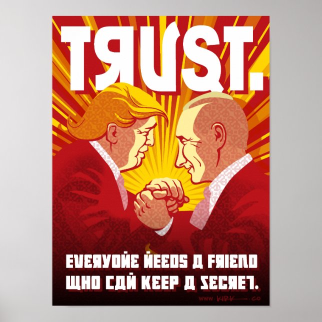 Poster de Trump et Poutine (Devant)
