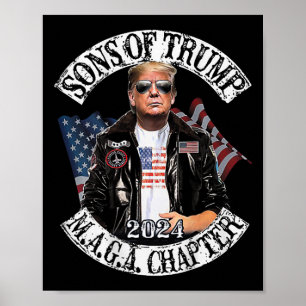 Poster De Trump Maga Chapitre 2024 (à l'arrière)