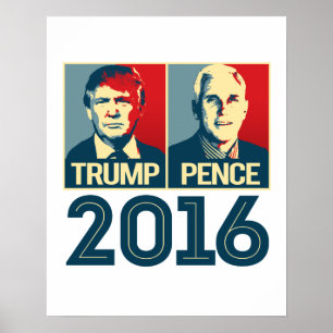 Poster de Trump Pence 2016 - -