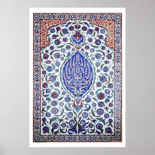 Poster de tuiles florales turques (Devant)