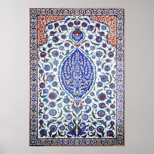 Poster de tuiles florales turques (Devant)