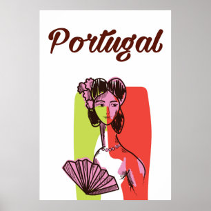 Poster de vacances de style vintage Portugal