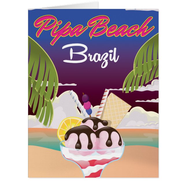 Poster de vacances Pipa Beach Brésil (Devant)