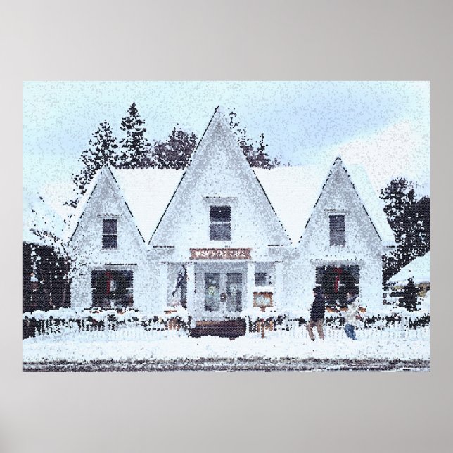 Poster de vacances Snowy Vermont (Devant)