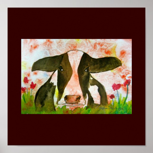 Poster de vache sot (Devant)